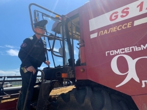 Уборачная пад пільным наглядам ратавальнікаў