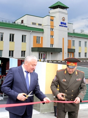 Состоялось торжественное открытие нового здания пожарного депо Ветковского районного отдела по чрезвычайным ситуациям